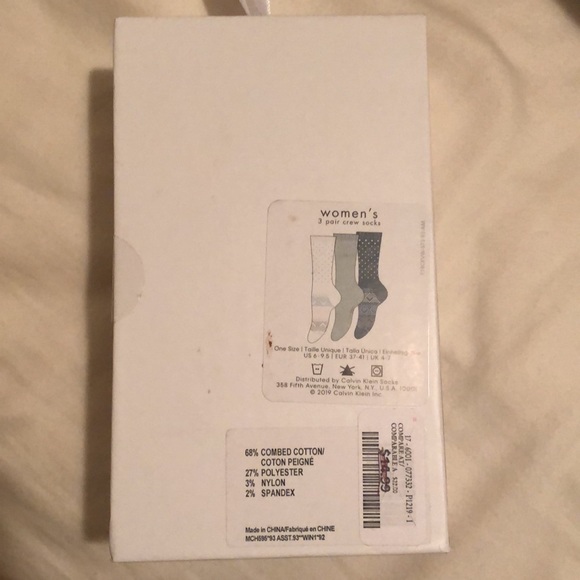 Calvin Klein 3 pairs crew socks - Picture 2 of 2